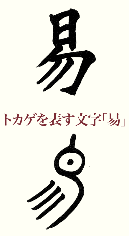 トカゲを表す文字 易 産経国際書会